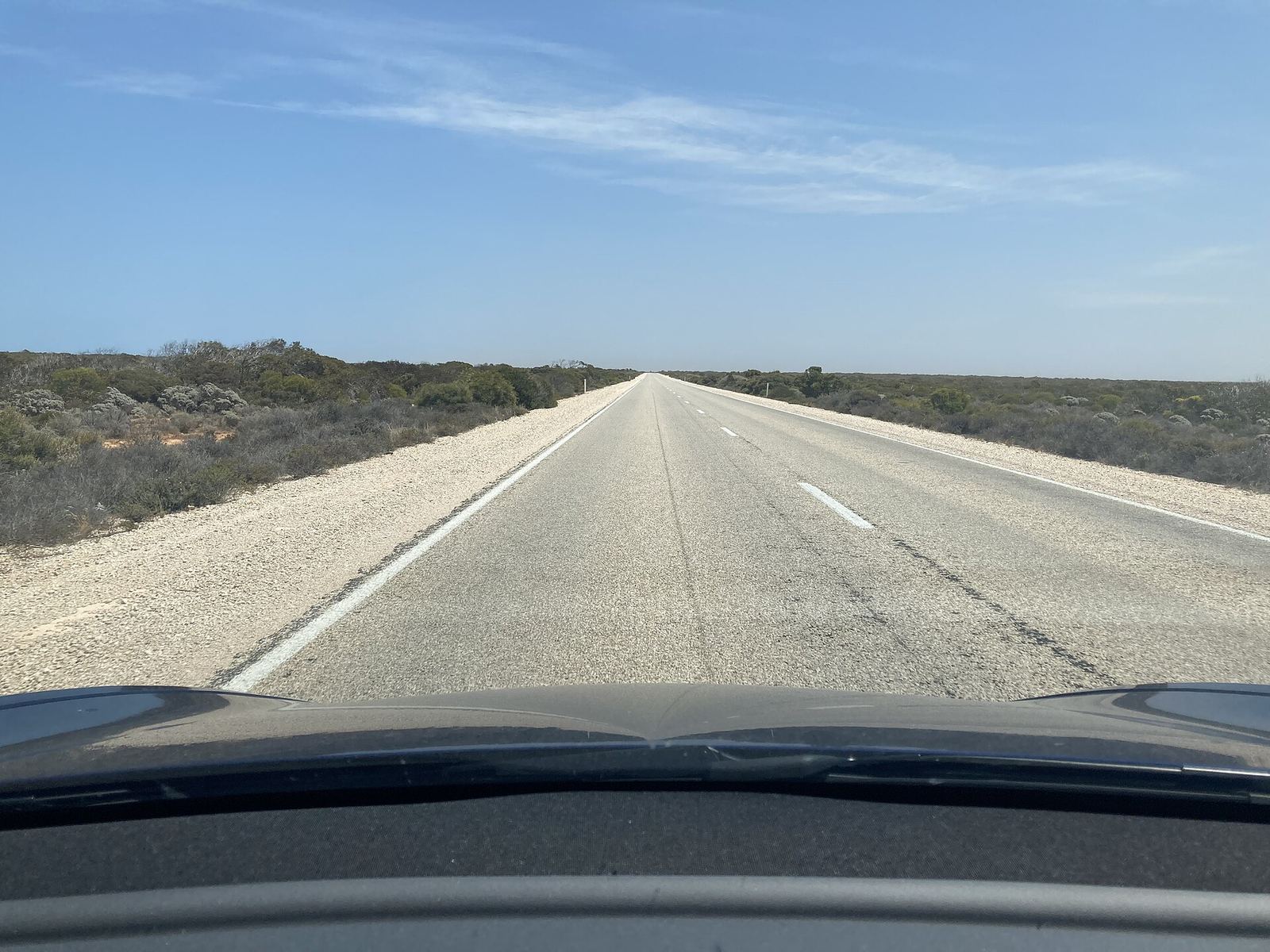 The Eyre Highway on the Nullarbor Plain, South Australia, 2023